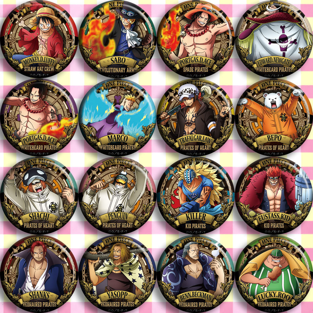 Anime Merchandise In Japanese - ONEPIECE – Badge de dessin animé