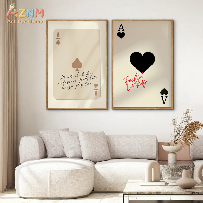 Themed Playing Card - AZNM Ace of Spades Feeling Lucky,