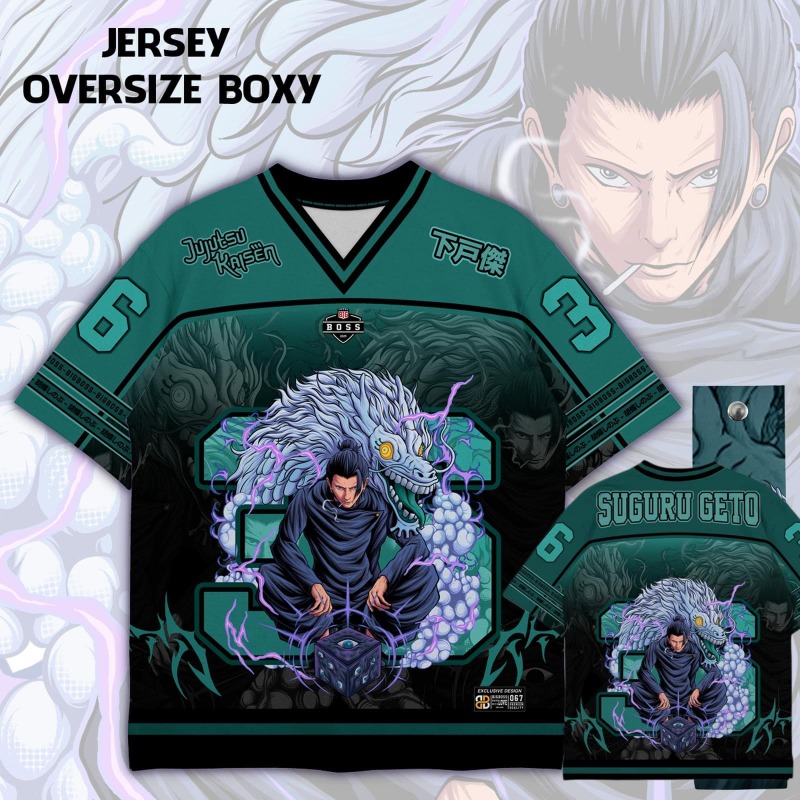 Anime Merchandise For Men - T-shirt en jersey imprimé Anime Jujutsu