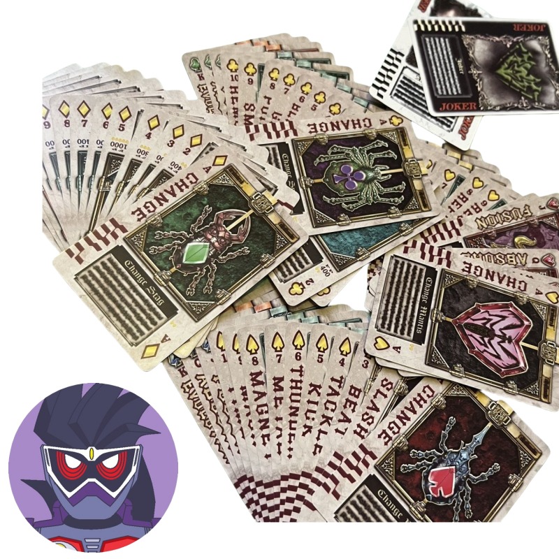 Themed Playing Card - Bandai Kamen Rider personnages d'anime cartes