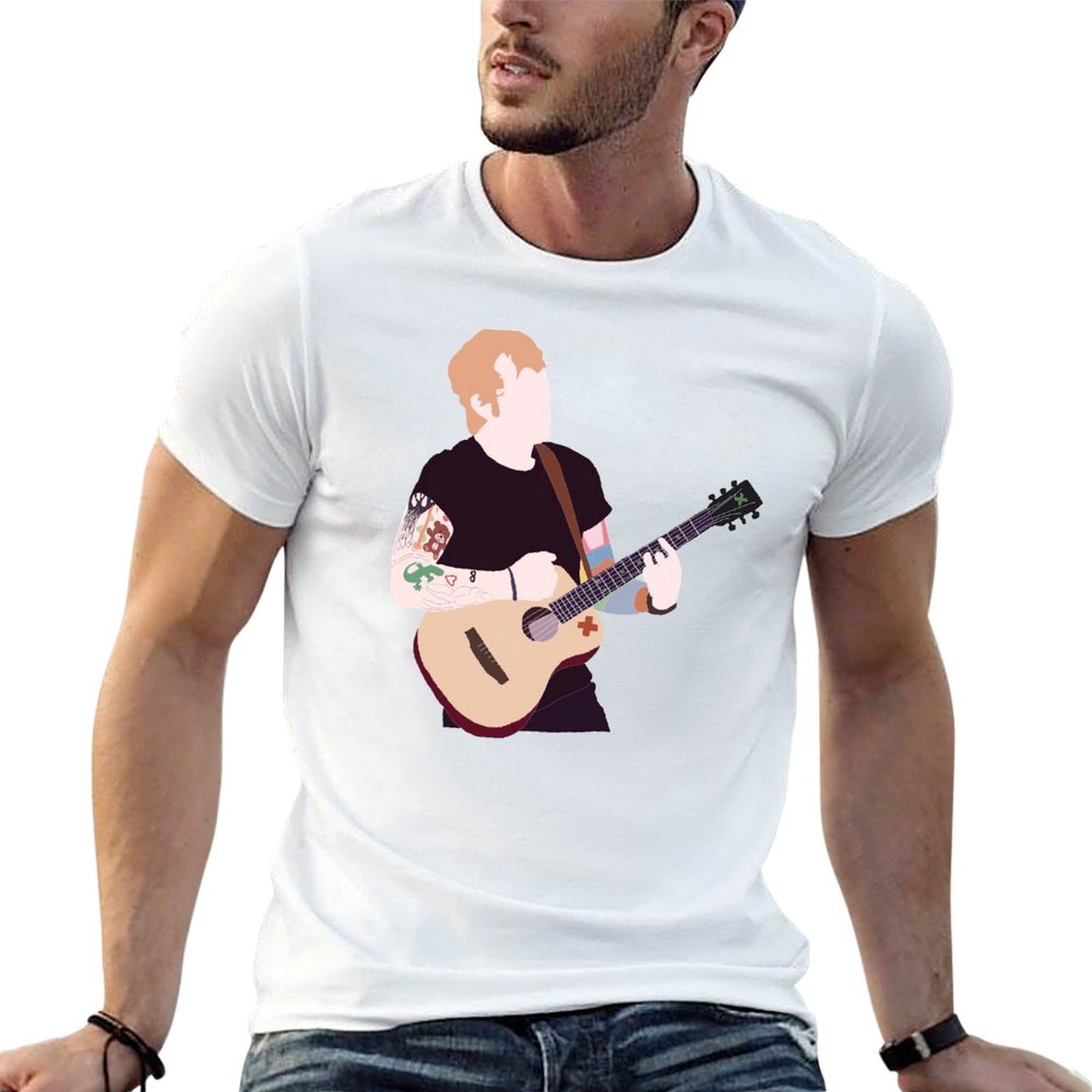 Anime Merchandise For Men - Marchandises officielles d'Ed Sheeran, t-shirt en