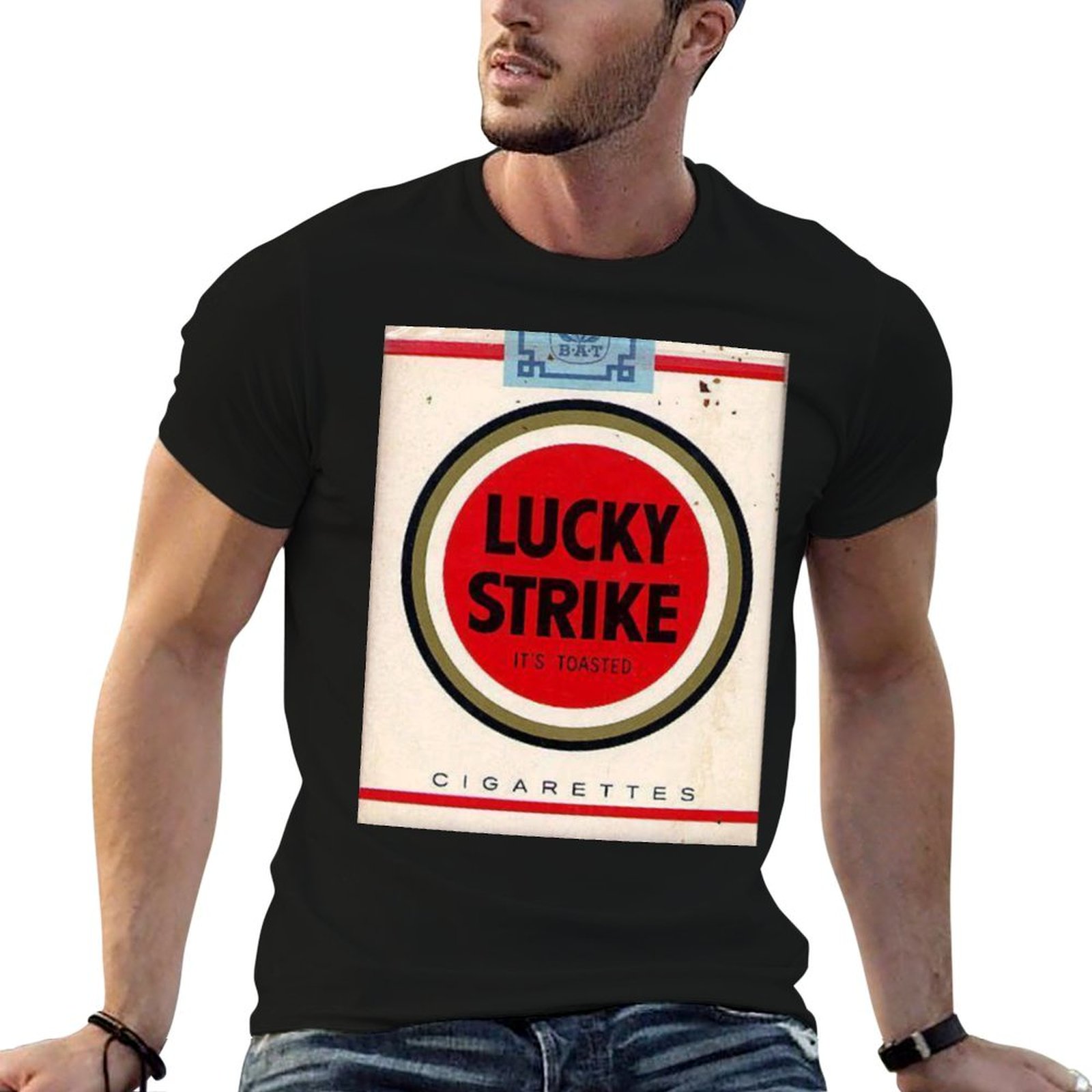 Anime Merchandise For Men - T-Shirt Lucky Strike Merchandise pour homme,