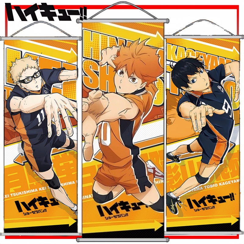 Anime Merchandise Haikyuu - Haikyuu!! Papier peint mural déroulable dessin