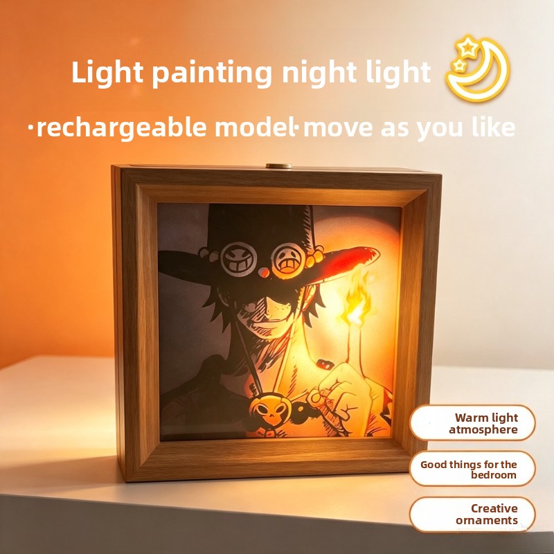 Anime Merchandise Japan - Affiche lumineuse One Piece style anime,