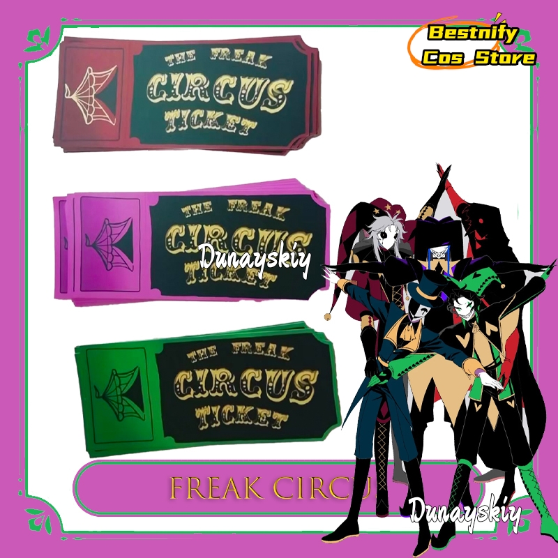 Anime Merchandise In Japanese - BFreak Circus Ticket Card Rouge Vert