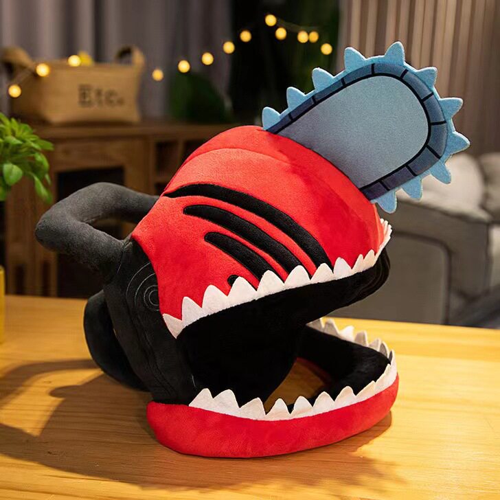 Anime Merchandise For Men - Casquette en peluche 2D Pochita Chainsaw