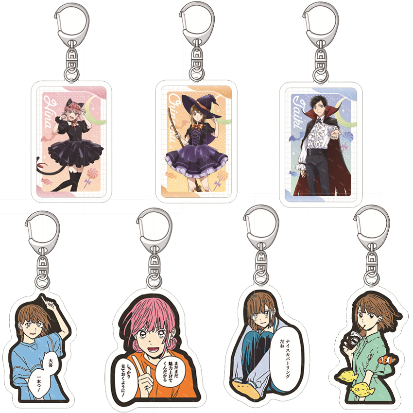 Anime Merchandise Box - Porte-clés en acrylique 55MM Anime Blue
