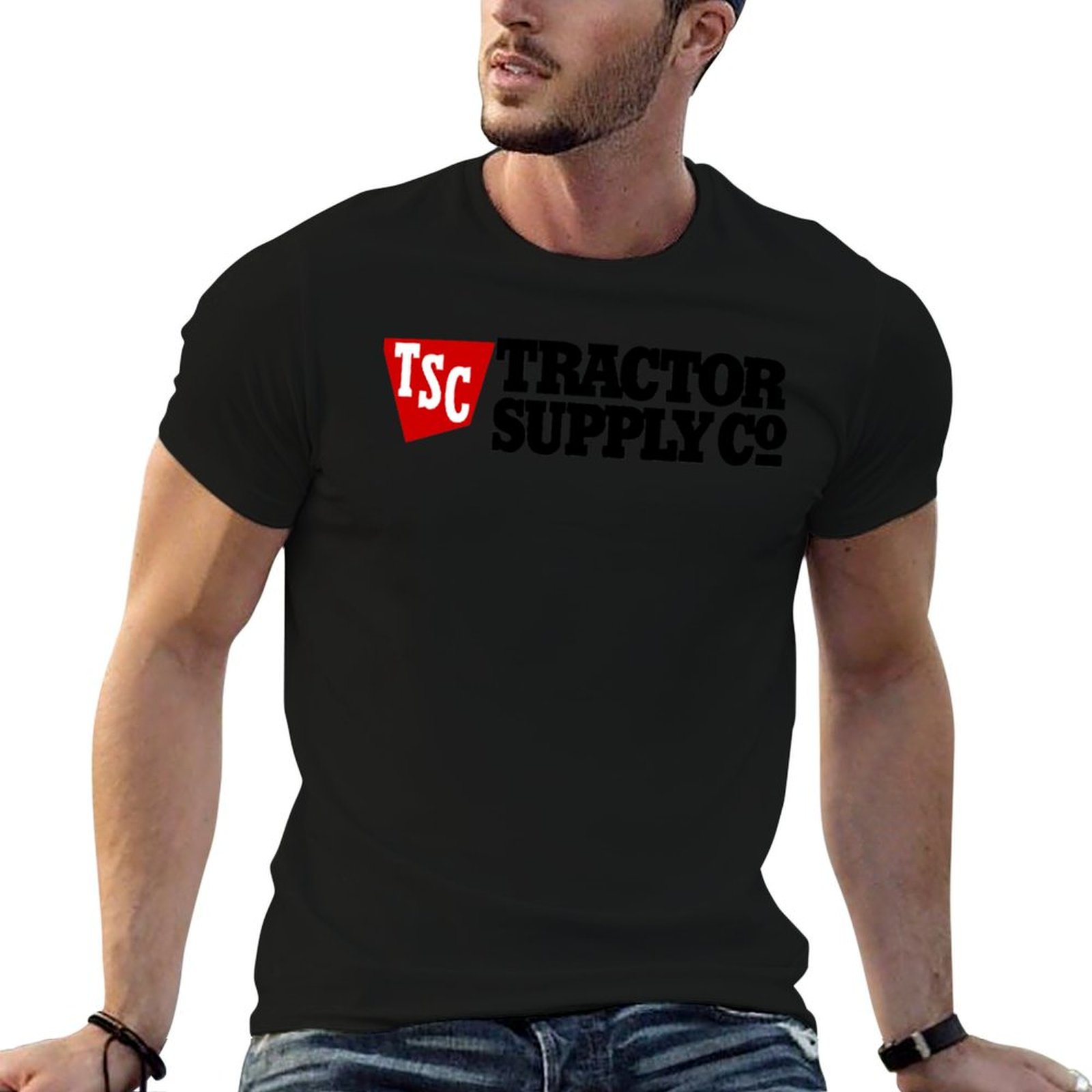 Anime Merchandise For Men - T-Shirt avec Logo Tractor Supply TSC,