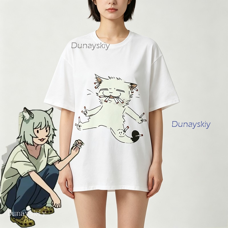 YesOk Chainsmoker Cat Yaniko S - Anime Merchandise T Shirt avis et prix