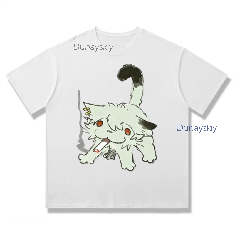 YesOk Chainsmoker Cat Yaniko S - Anime Merchandise T Shirt avis et prix
