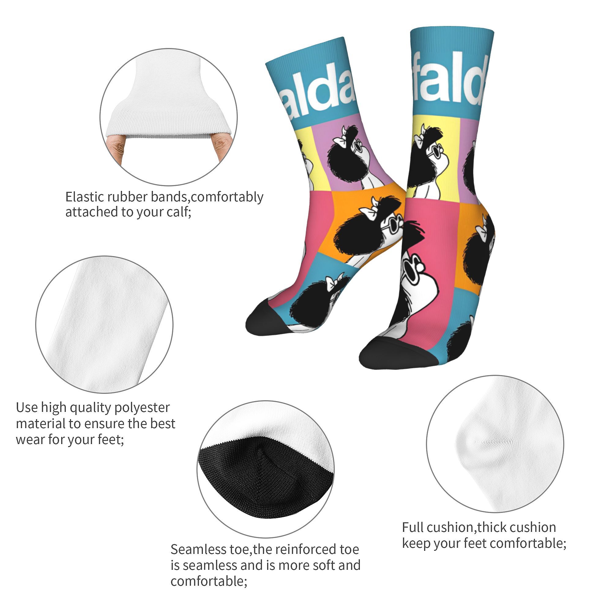 Chaussettes en coton Mafaldas  - Anime Merch Ideas avis et prix