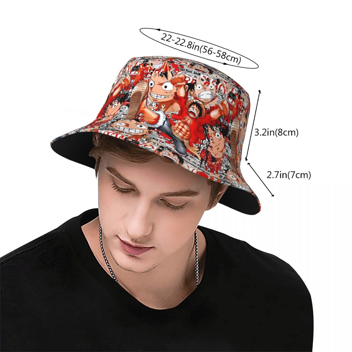 Chapeau Bob Anime One Piece Lu - Anime Merchandise For Men avis et prix